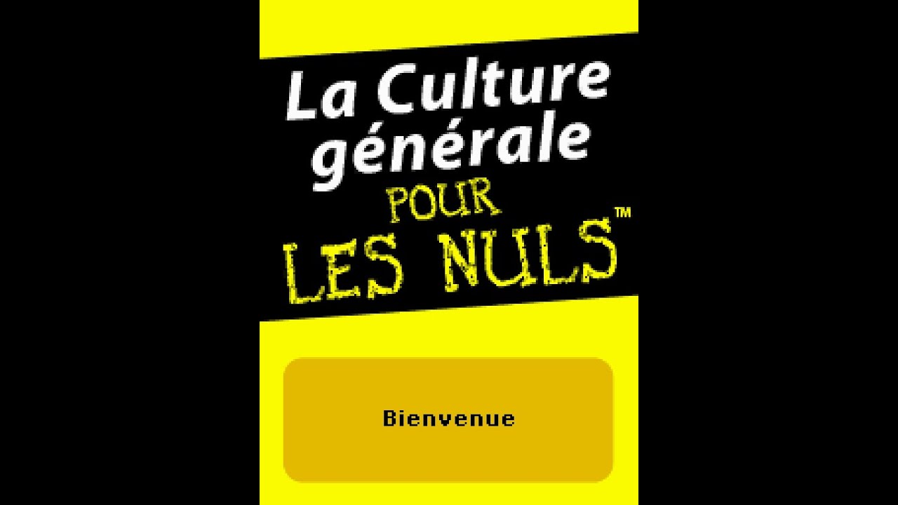 La Culture Generale Pour Les Nuls Edition 2 Nintendo DS
