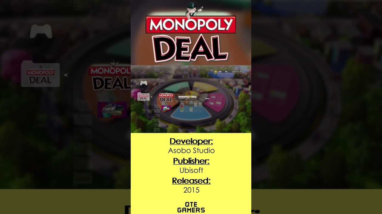 Monopoly Deal PS3 PLAY STATION 3