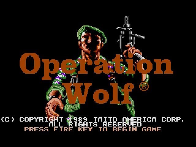 Operation Wolf PC MSDOS