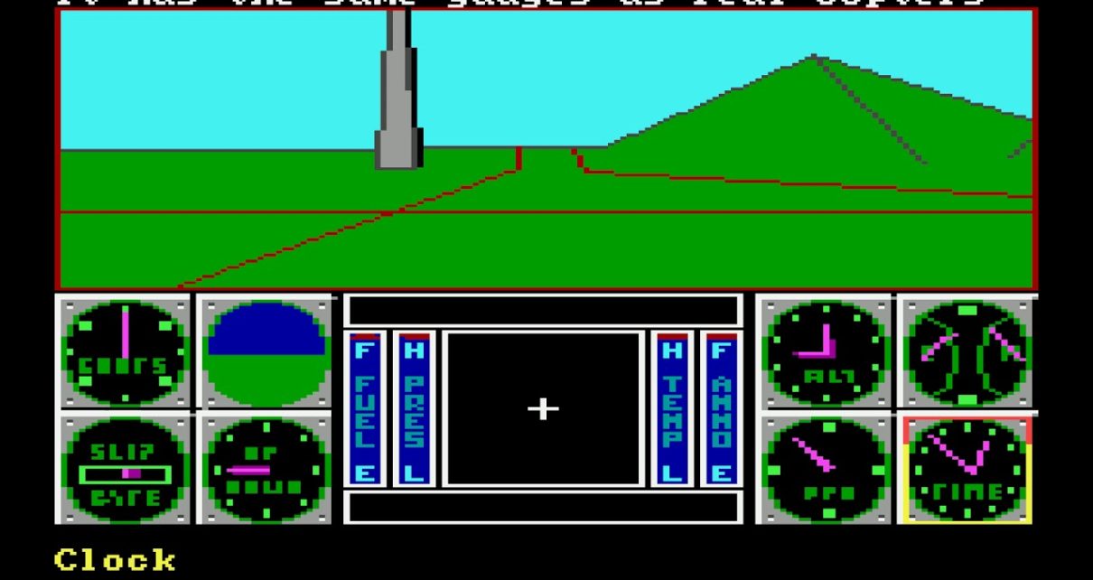 Sierra's 3-D Helicopter Simulator PC MSDOS