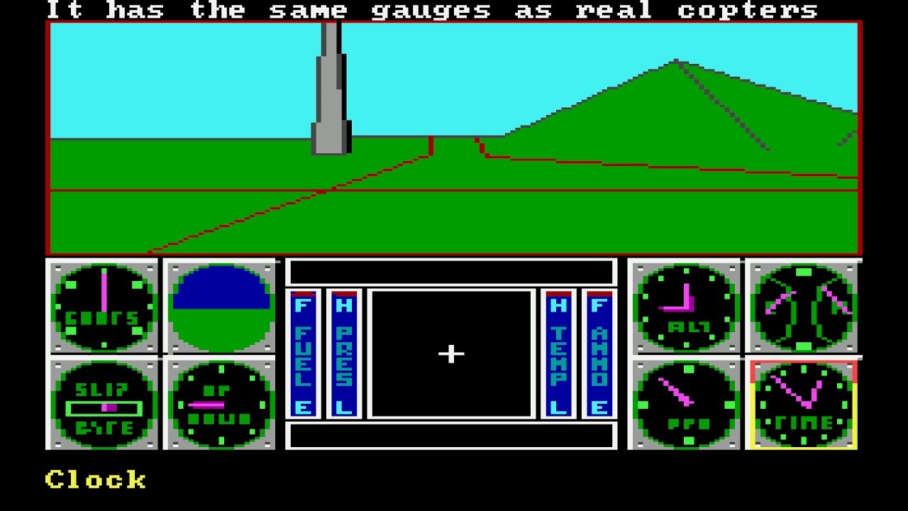 Sierra's 3-D Helicopter Simulator PC MSDOS