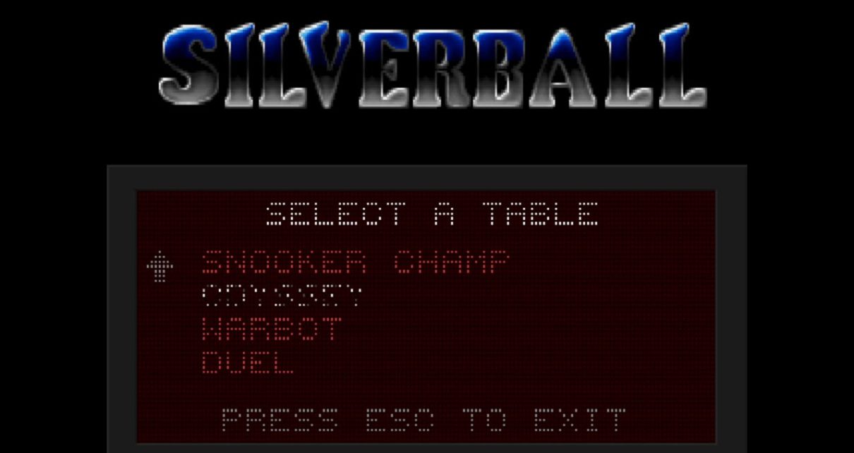 Silverball PC MSDOS