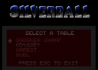 Silverball PC MSDOS