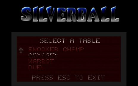 Silverball PC MSDOS