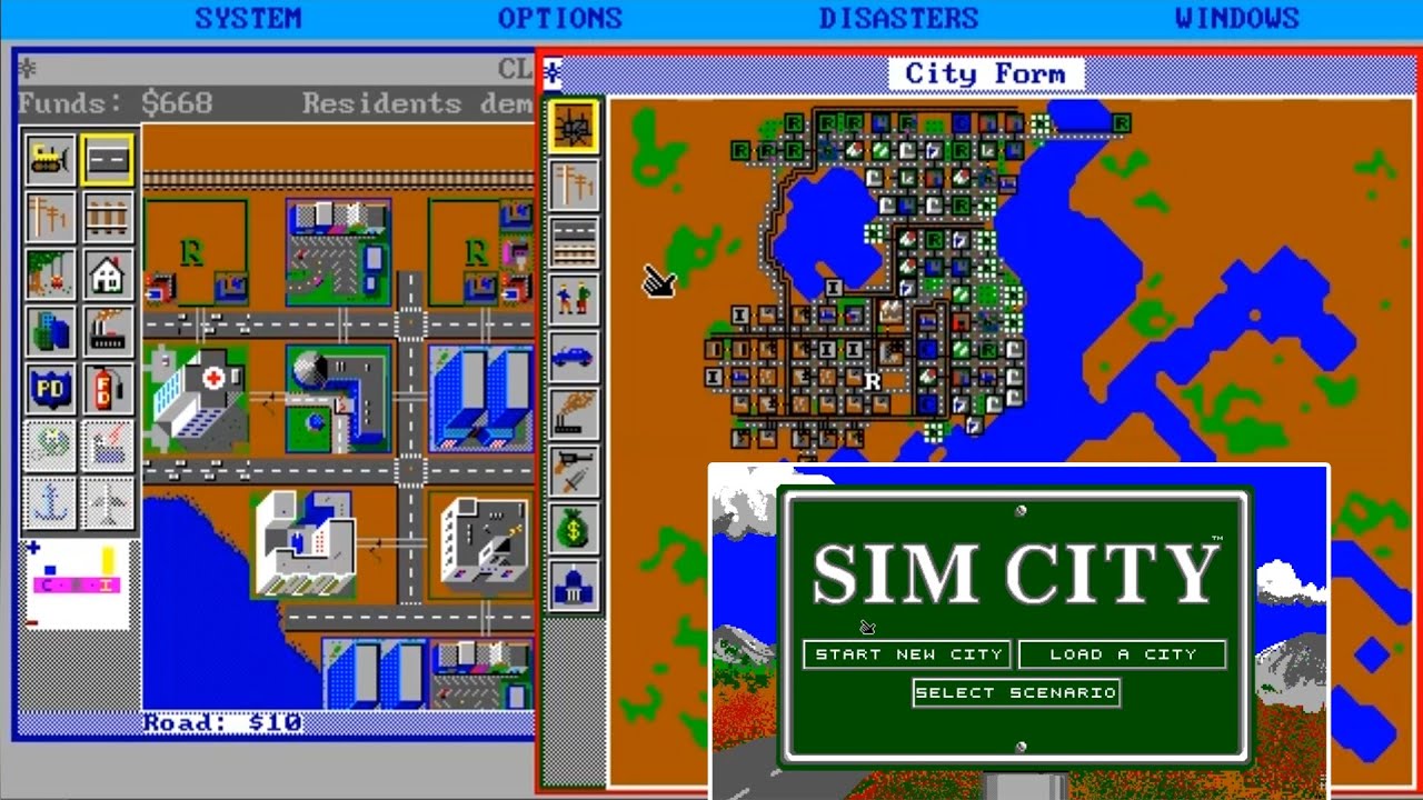 SimCity (1989 video game) PC MSDOS