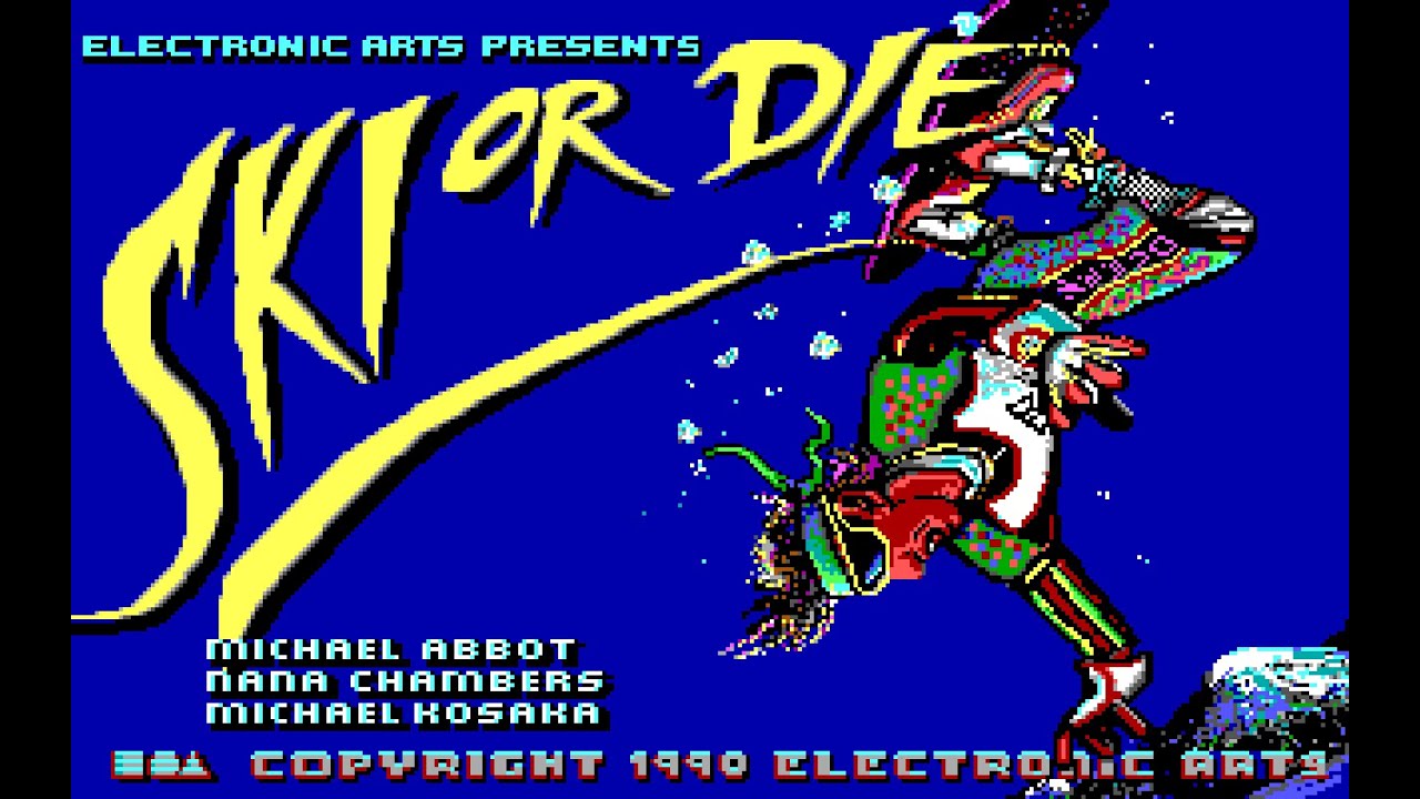 Ski or Die PC MSDOS