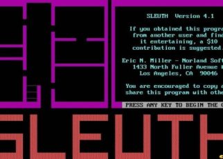 Sleuth (video game) PC MSDOS