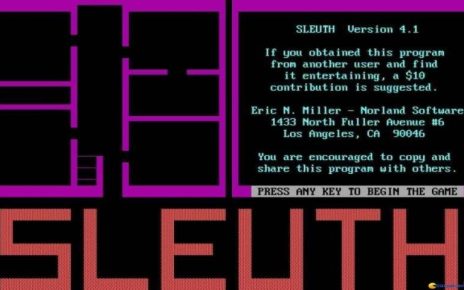 Sleuth (video game) PC MSDOS