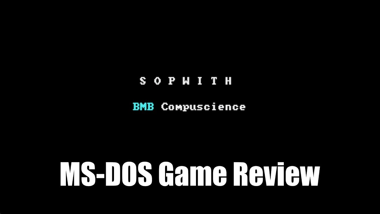 Sopwith (video game) PC MSDOS