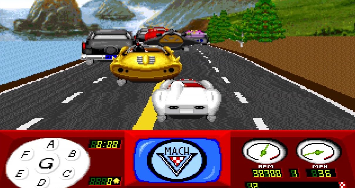 Speed Racer in The Challenge of Racer X PC MSDOS