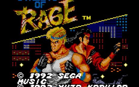 "Streets of Rage GAME GEAR