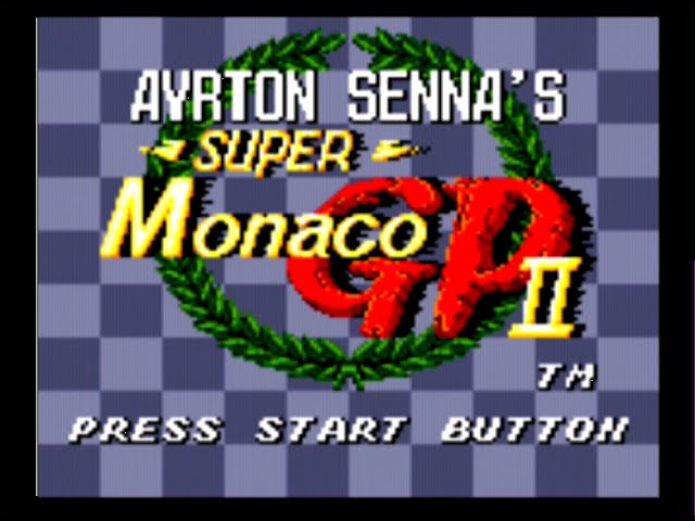 Super Monaco GP II  Ayrton Senna's GAME GEAR