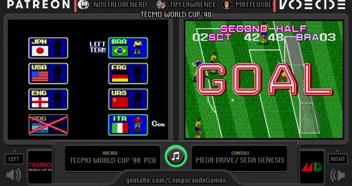 Tecmo World Cup '92JP" MEGADRIVE