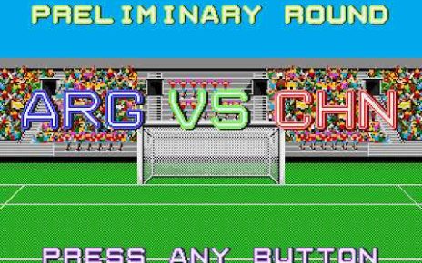 "Tecmo World Cup MEGADRIVE