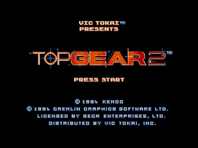 Top Gear 2 MEGADRIVE