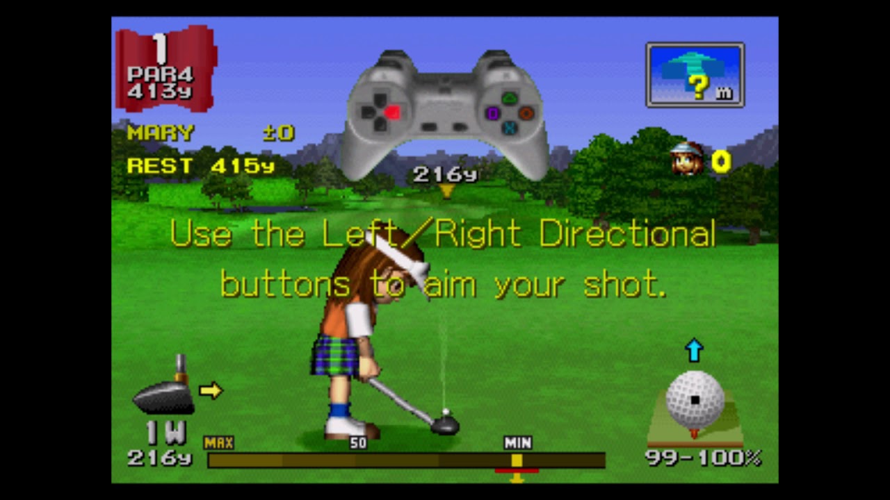 •Hot Shots GolfNA•Minna no GolfJP" PLAY STATION 1 PS1