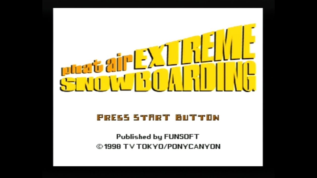 •Phat Air: Extreme SnowboardingPAL PLAY STATION 1 PS1