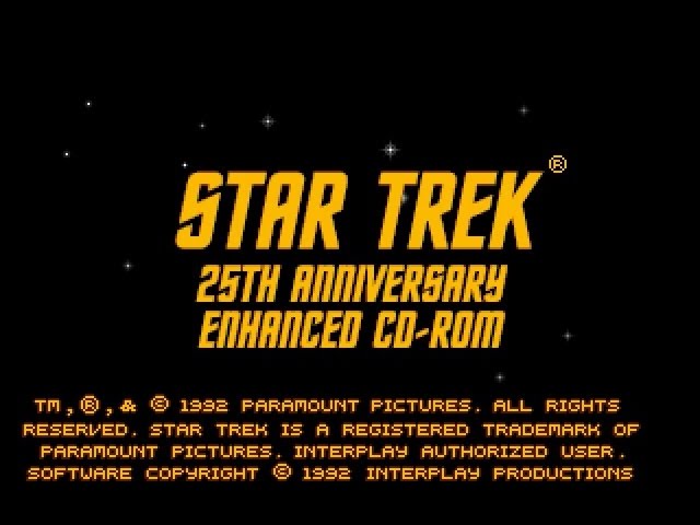 Star Trek: 25th Anniversary (computer game) PC MSDOS