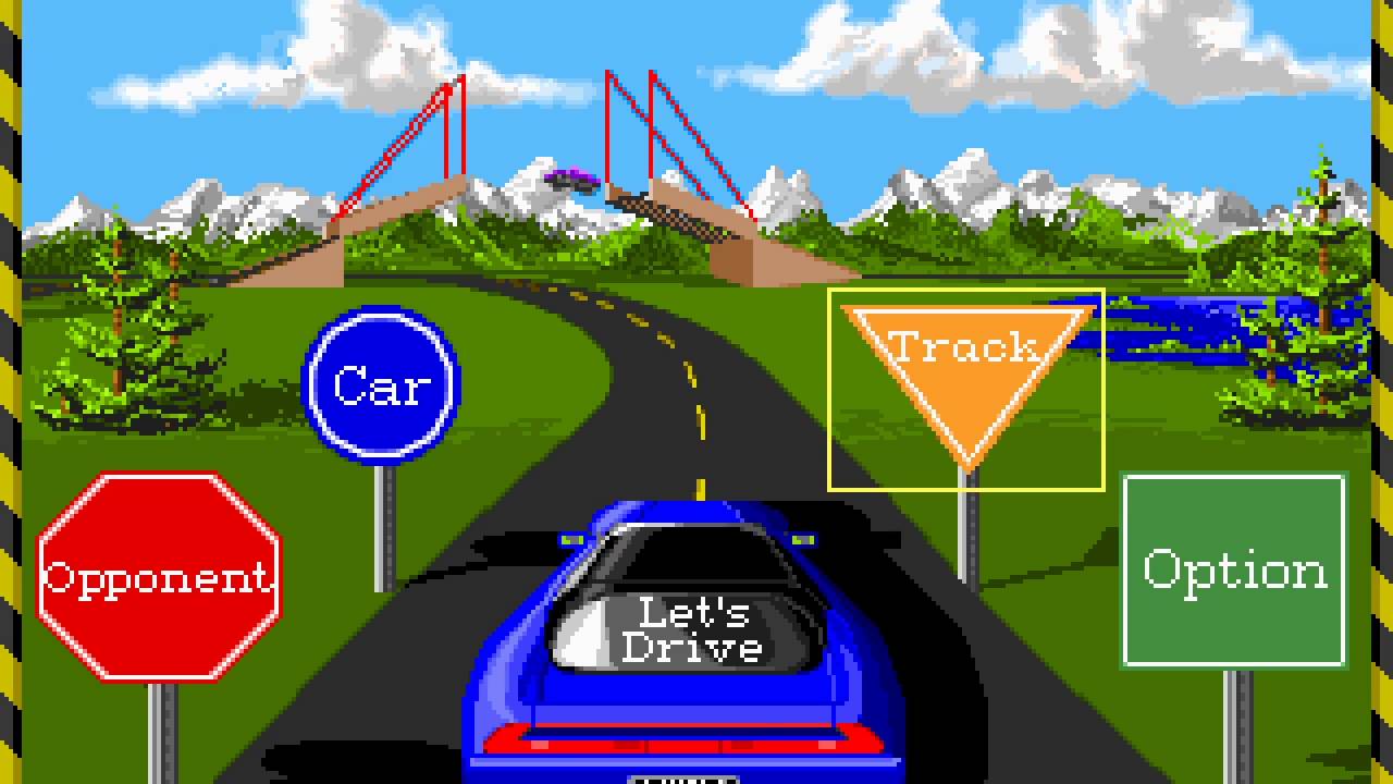 Stunts (video game) PC MSDOS