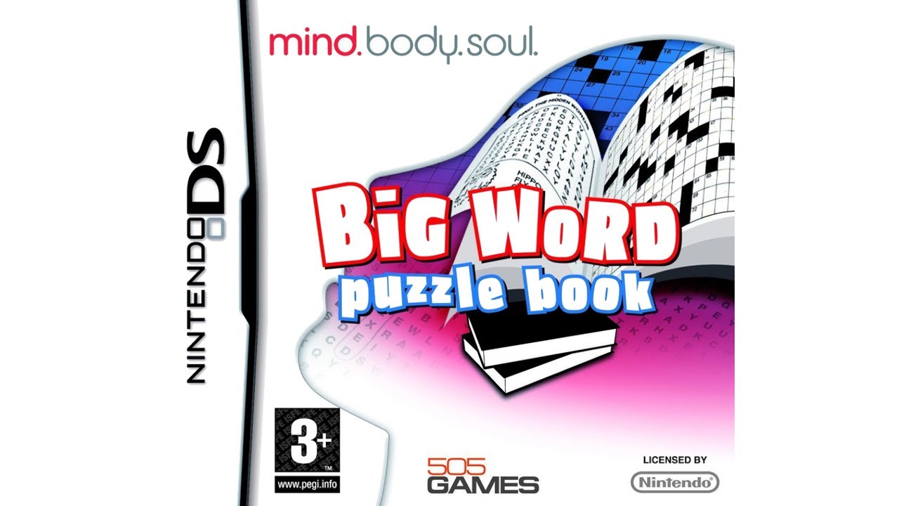 Mind Body & Soul: Big Word Puzzle Book Nintendo DS