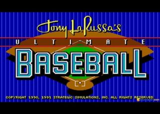 Tony La Russa's Ultimate Baseball PC MSDOS