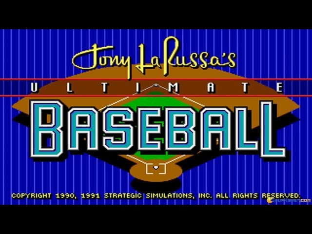 Tony La Russa's Ultimate Baseball PC MSDOS