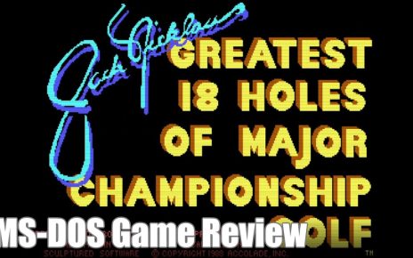 Tournament Golf (1988 video game) PC MSDOS