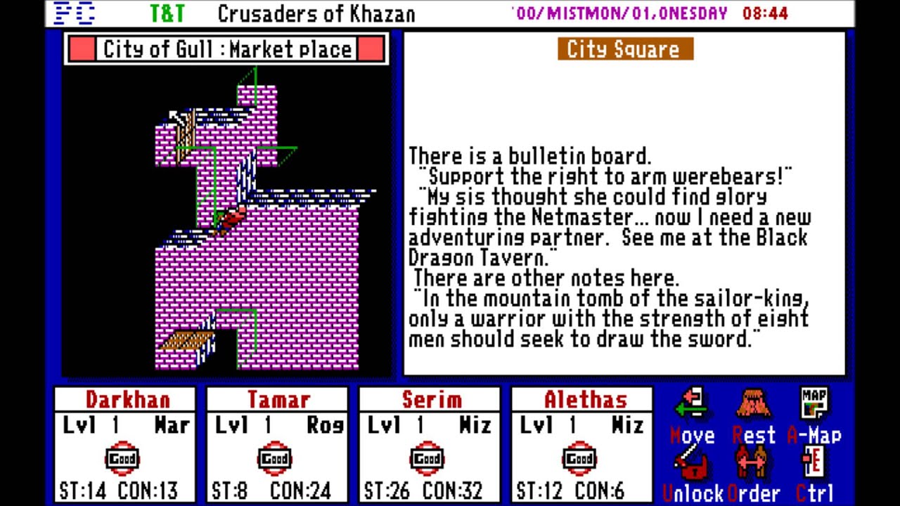 Tunnels & Trolls: Crusaders of Khazan PC MSDOS