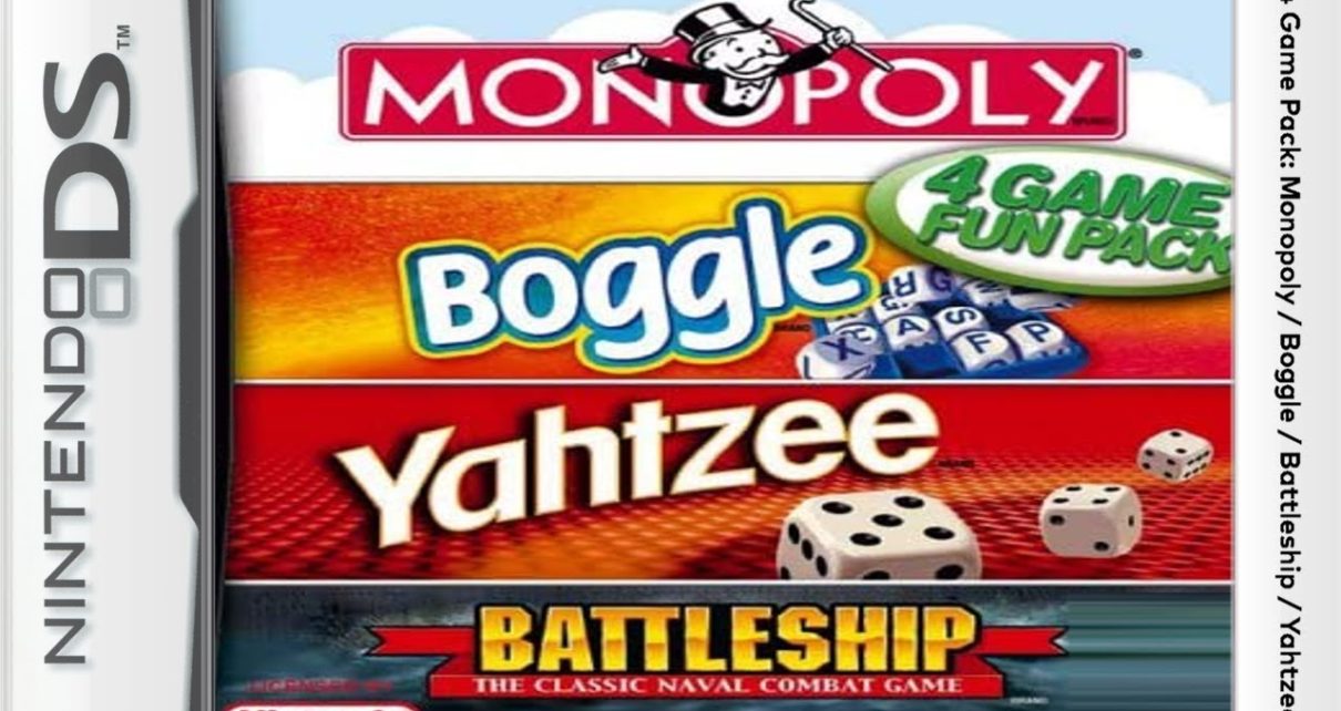 Monopoly / Boggle / Yahtzee / Battleship Nintendo DS