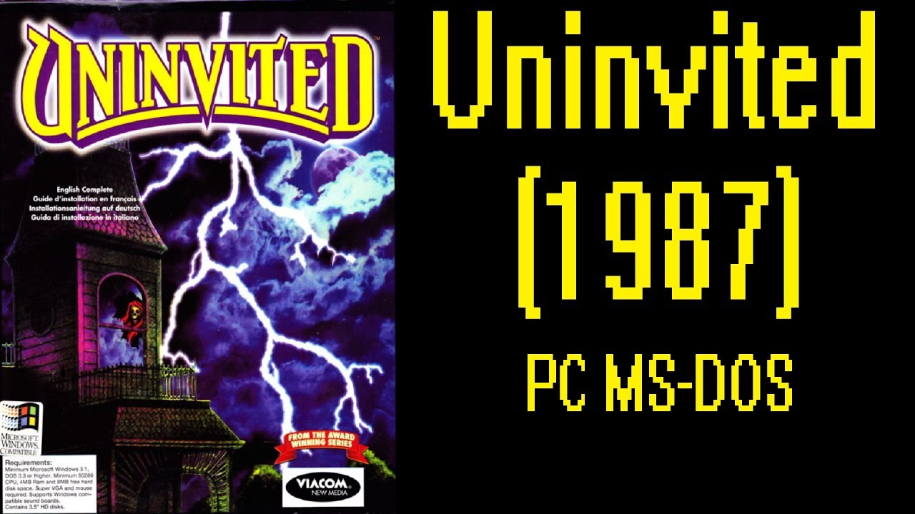 Uninvited (video game) PC MSDOS