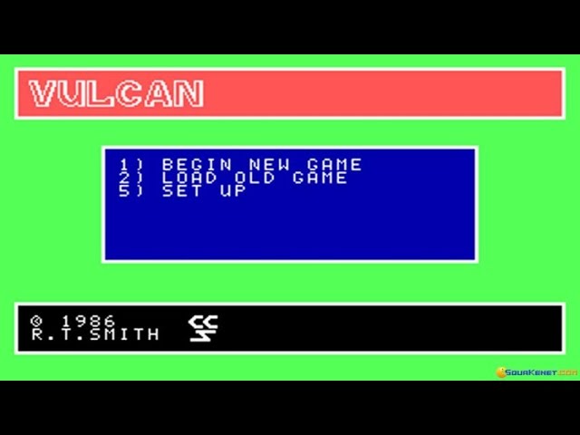 Vulcan: The Tunisian Campaign PC MSDOS