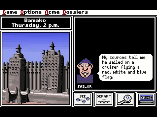 Where in the World Is Carmen Sandiego? (1985 video game) PC MSDOS