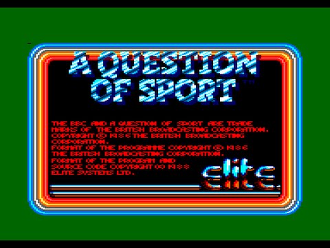 A Question of Sport  AMSTRAD CPC