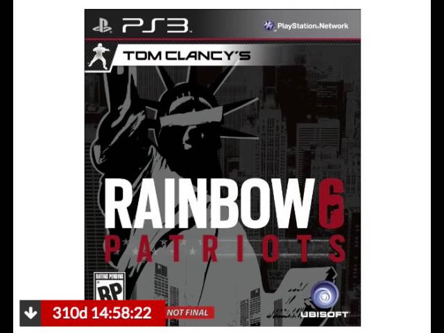Tom Clancy's Rainbow 6: Patriots PS3 PLAY STATION 3