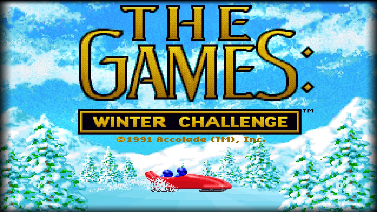 Winter Olympics (video game) PC MSDOS
