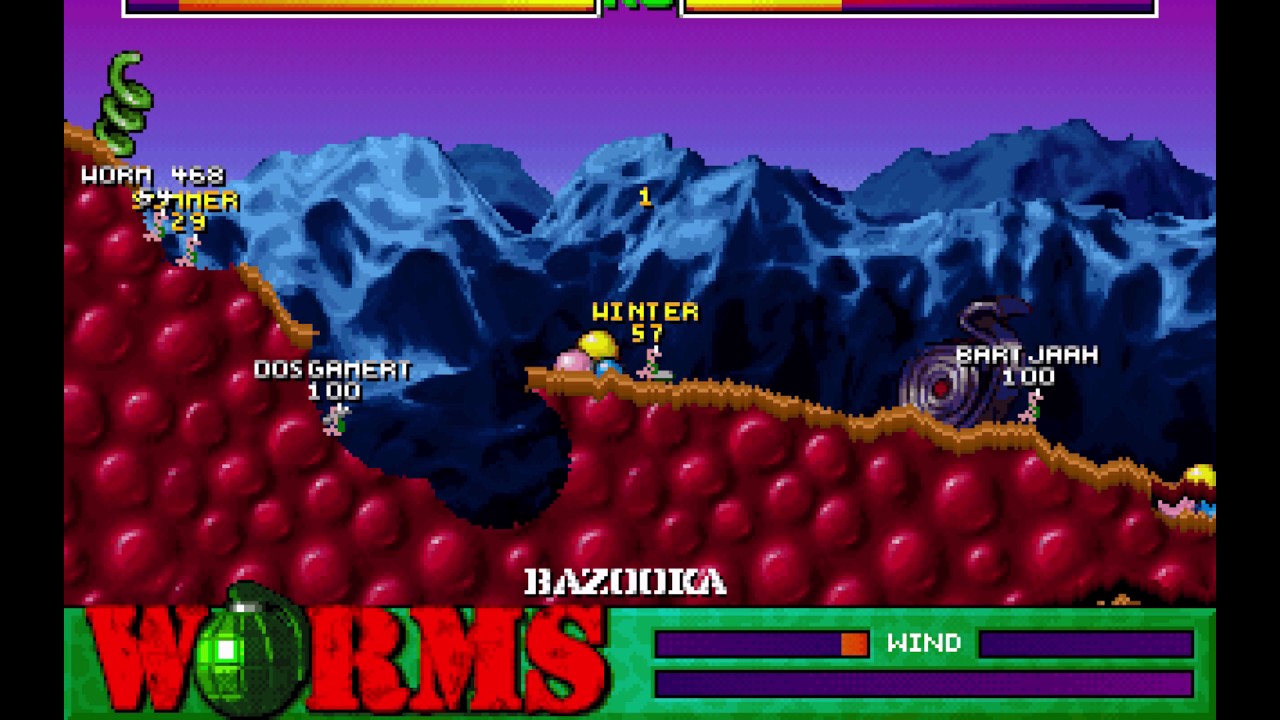 Worms (1995 video game) PC MSDOS