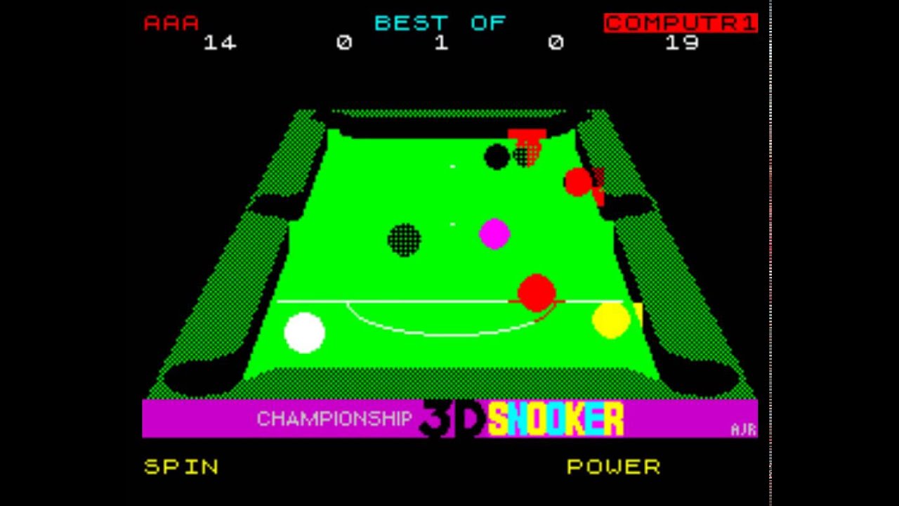 Championship 3D Snooker ZX SPECTRUM