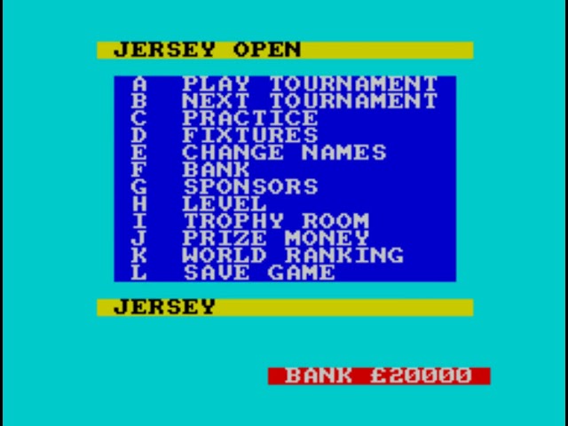 Championship Golf ZX SPECTRUM
