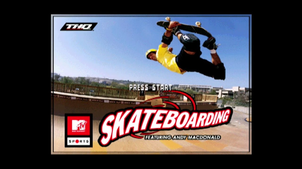 MTV Sports: Skateboarding featuring Andy MacDonald PLAY STATION 1 PS1