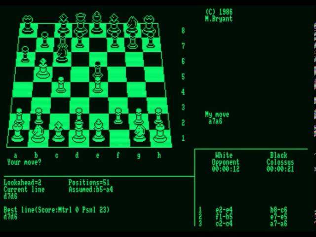 Colossus 4 Chess  AMSTRAD CPC