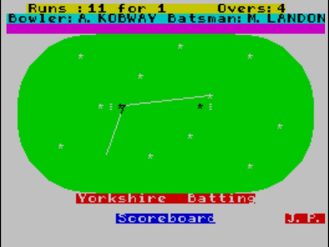 Cricket Captain ZX SPECTRUM