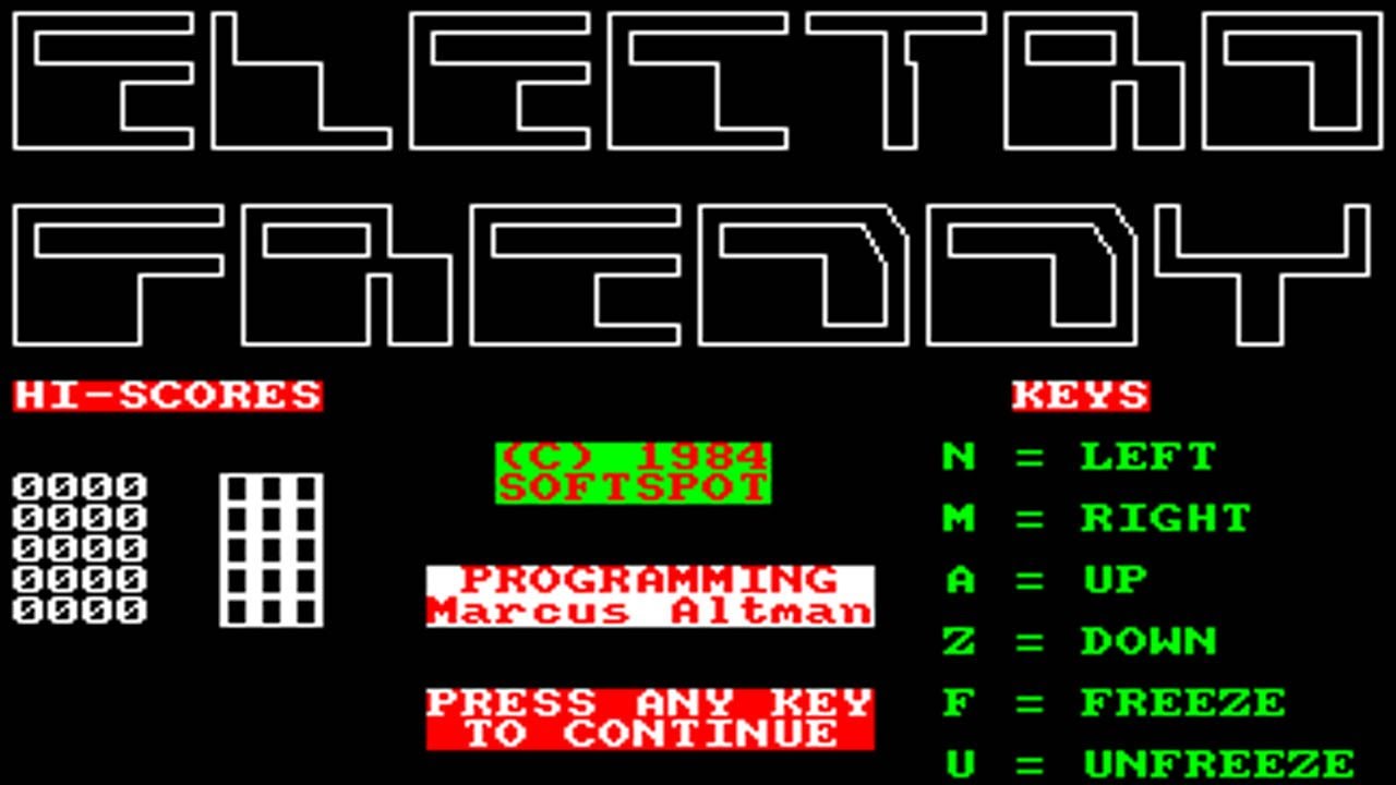 Electro Freddy  AMSTRAD CPC