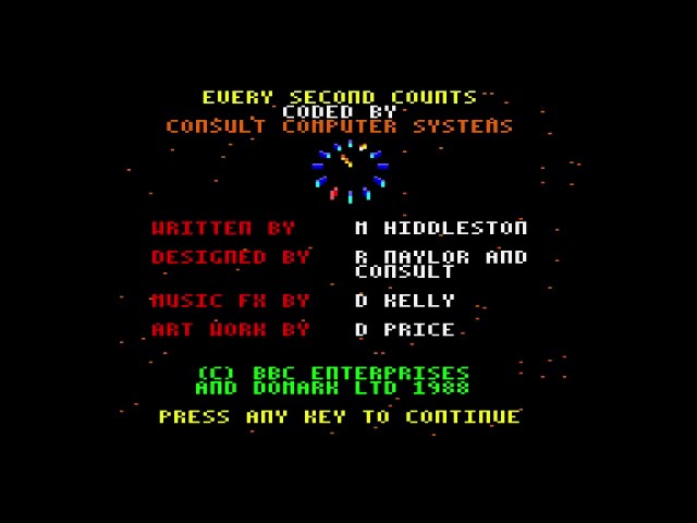 Every Second Counts  AMSTRAD CPC