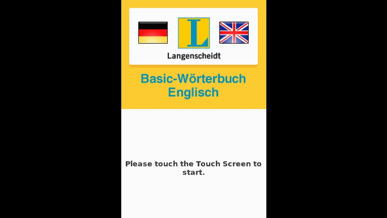 Langenscheidt Basic Woerterbuch Englisch Nintendo DS